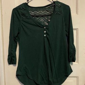 Dark green blouse